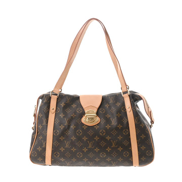 LOUIS VUITTON Monogram Stresa GM Brown M51188 Women's Canvas Tote Bag