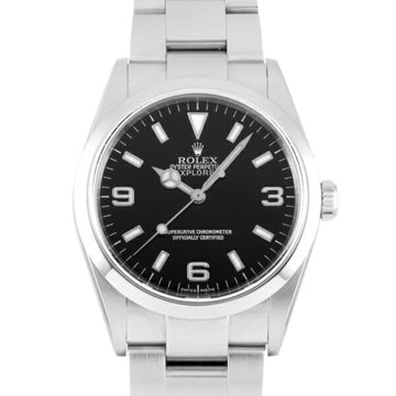 ROLEX Explorer 114270 black dial watch men