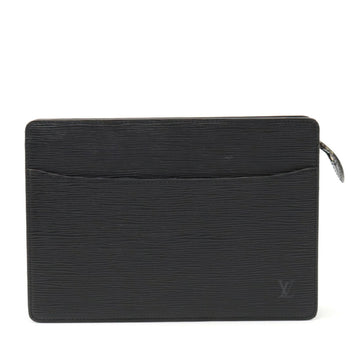 LOUIS VUITTON Epi Pochette Homme Second Bag Clutch Noir Black M52522