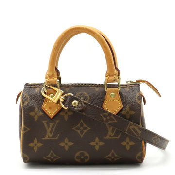 LOUIS VUITTON Monogram Speedy Handbag Pouch Shoulder Bag M41534