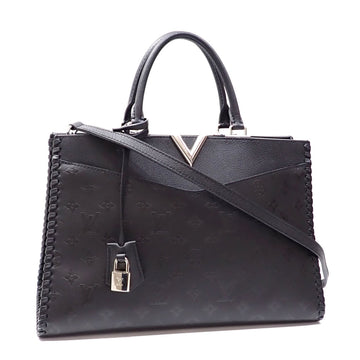 LOUIS VUITTON Tote Bag Very Zip Women's M54147 Noir Shoulder Grain Leather Smooth