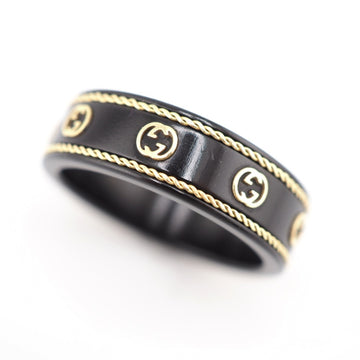 GUCCI/ 750×Metal Interlocking G Ring Black Men's