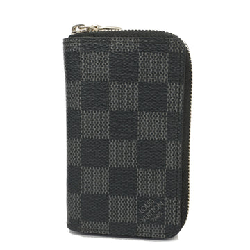 LOUIS VUITTONAuth  Damier Graphite Zippy Coin Purse N63076 Coin Purse