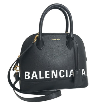 BALENCIAGA Handbag Ville Top Handle S 2way Shoulder 518873 Leather Black Ladies