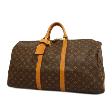 LOUIS VUITTONAuth  Monogram Keepol 55 M41424 Boston Bag