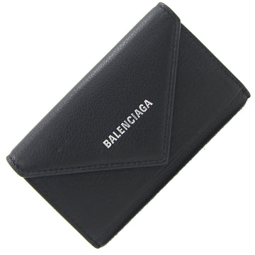 BALENCIAGA 6 key case paper 499204 black leather ladies men