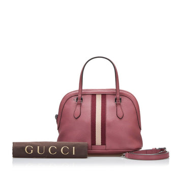 Gucci Sherry Line Handbag Shoulder Bag 341504 Pink Leather Ladies GUCCI