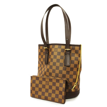 LOUIS VUITTON Tote Bag Damier Marais N42240 Ebene Ladies