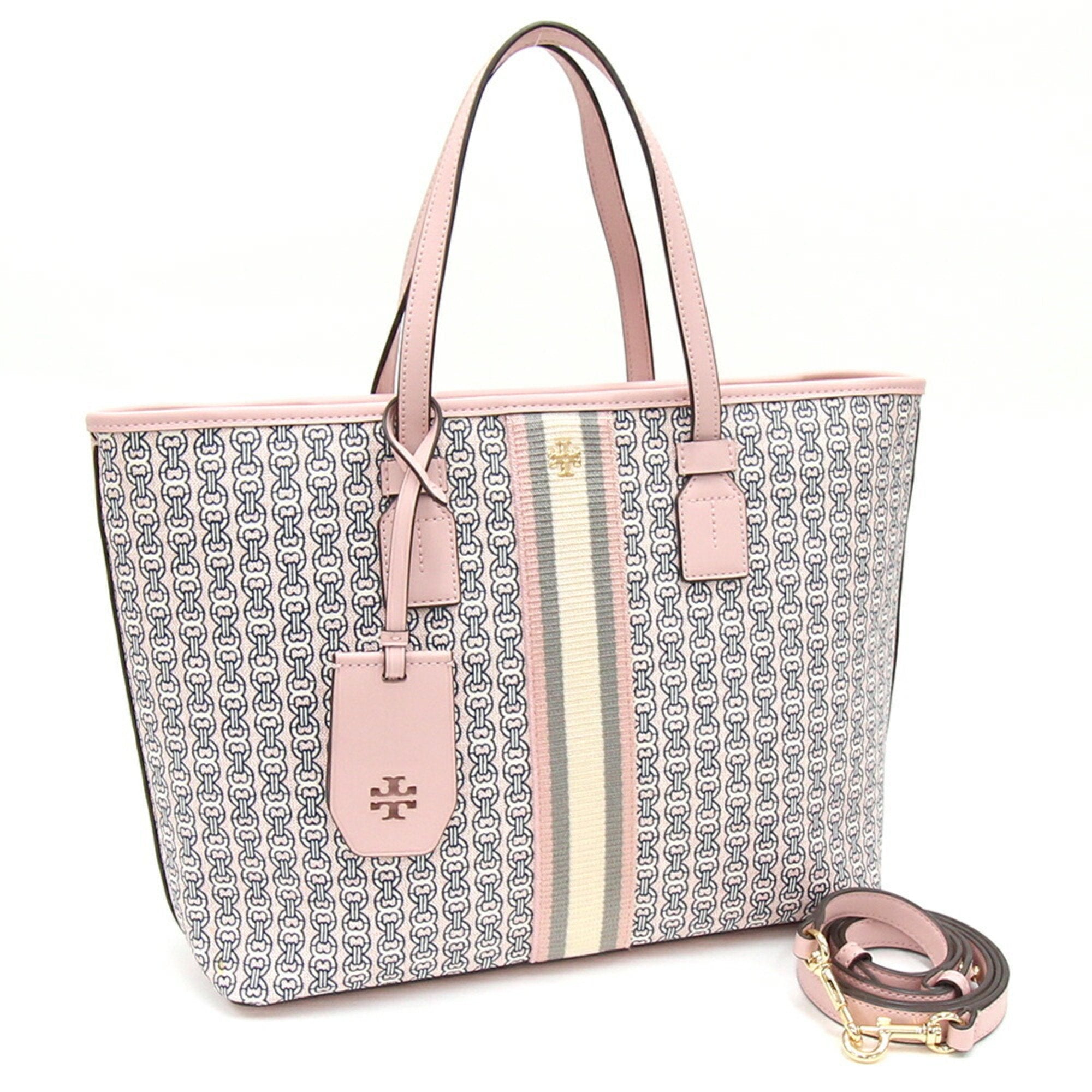 Matelassé Leather Shoulder Bag With Frontal Logo by Tory Burch in Pink  color for Luxury Clothing | THE LIST