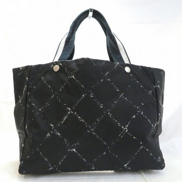 CHANEL old travel line bag tote unisex