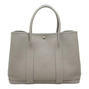 HERMES Garden Party PM Tote Bag Gray Gris asphalt Negonda leather leather