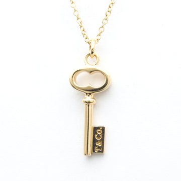 TIFFANY Keys Vintage Oval Key Mini Pink Gold [18K] Women's Pendant Necklace