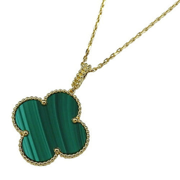 VAN CLEEF & ARPELS Long Necklace Magic Alhambra Ladies 750YG Malachite Yellow Gold Polished