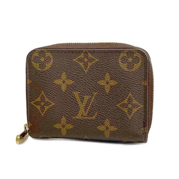 LOUIS VUITTON Wallet/Coin Case Monogram Zippy Coin Purse M60067 Brown Ladies