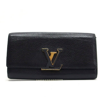 LOUIS VUITTON Portefeuil Capucines Long Wallet Noir