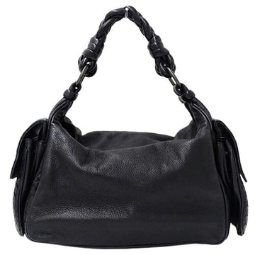 BOTTEGA VENETA BOTTEGAVENETA Bag Women's Shoulder Intrecciato Cocker Leather Black 144413