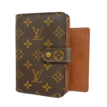 LOUIS VUITTONAuth  Monogram Porto Papier Zip M61207 Men,Women,Unisex Wallet