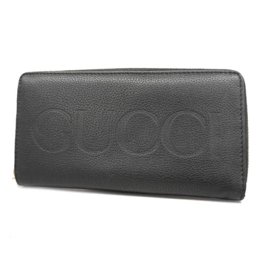 GUCCIAuth  Long Wallet 658691 Men's Leather Long Wallet [bi-fold] Black