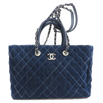 CHANEL matelasse coco mark handbag women's