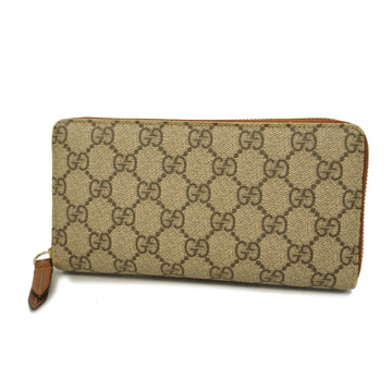 GUCCIAuth  Long Wallet Gold Hardware 410102 Women's GG Supreme Long Wallet [bi-fold] Beige,Brown