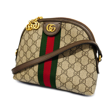 GUCCIAuth  Ophidia 499621 Women's GG Supreme Shoulder Bag Beige