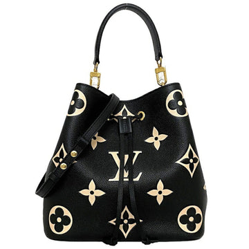 LOUIS VUITTON Neo Noe MM 2way Bag Black Beige Gold Monogram Empreinte M45497 Leather GP IC Tag Reactive  Handbag Shoulder Bucket Baguette