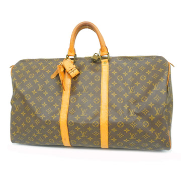 LOUIS VUITTONAuth  Monogram Keepol 55 M41424 Men,Women,Unisex Boston Bag