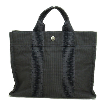 HERMES Her Line Tote PM Tote Bag Gray canvas