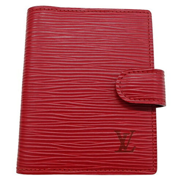 LOUIS VUITTON Notebook Cover Epi Ladies Men's Brand Agenda Mini Rouge R20077 TH0034 Compact