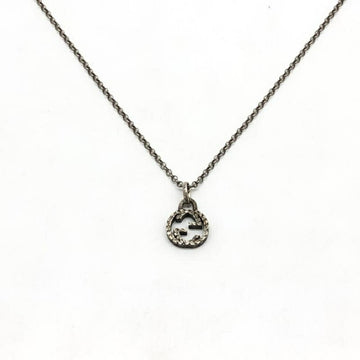 GUCCI Interlocking G Arabesque Necklace  Silver