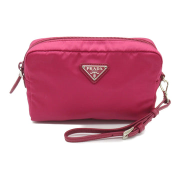 PRADA Pouch Pink Nylon 1NE021