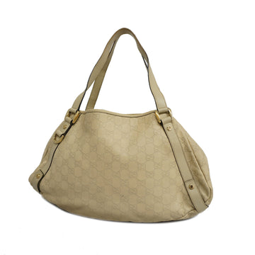 GUCCI[3ab0922]Auth  tote bag  sima leather ivory gold metal
