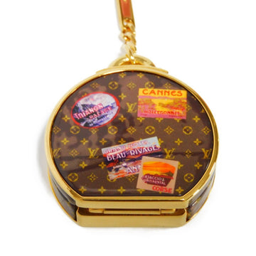 LOUIS VUITTON Keychain Porte Clevoite Chapeau Trunk Mirror Key Ring Bag Charm Monogram Maron M62230 Men's Women's