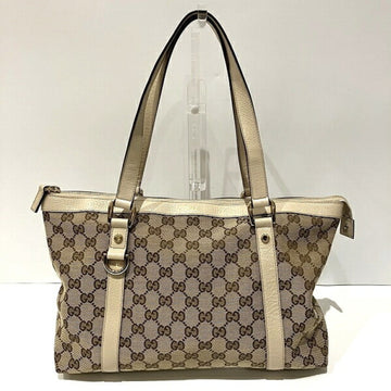 GUCCI Abbey Line 141470 GG canvas bag tote ladies