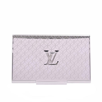 LOUIS VUITTON Porto Carte Champs Elysees Business Card Holder Case M65227 Silver Ladies