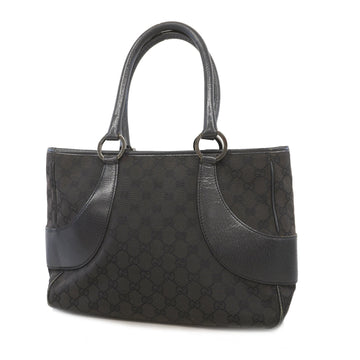 Gucci Handbagg 113011 Women's GG Canvas Handbag Black