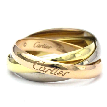 CARTIER Trinity Pink Gold [18K],White Gold [18K],Yellow Gold [18K] Fashion No Stone Band Ring Gold