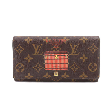 LOUIS VUITTON Trunk & Lock Monogram Portefeuille Sarah Bifold Long Wallet Brown M60415