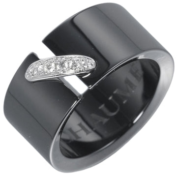 CHAUMET Ring No. 13 Ceramic Diamond K18WG Women's