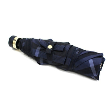 BURBERRY folding umbrella navy check pattern  men