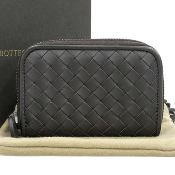 BOTTEGA VENETA Intrecciato Round Coin Case Purse 114075