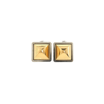 Hermes Medor Earrings Gold Silver Accessories