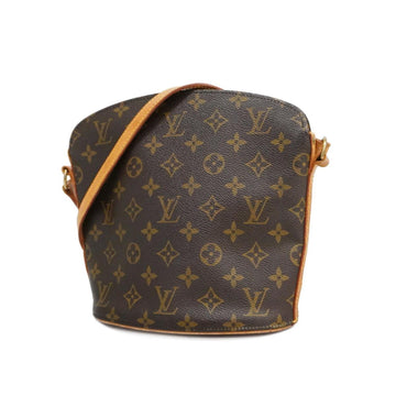 LOUIS VUITTON Shoulder Bag Monogram Drouot M51290 Brown Ladies