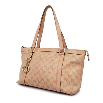 GUCCIAuth  GG Canvas Tote Bag 141470 Women's Tote Bag Pink