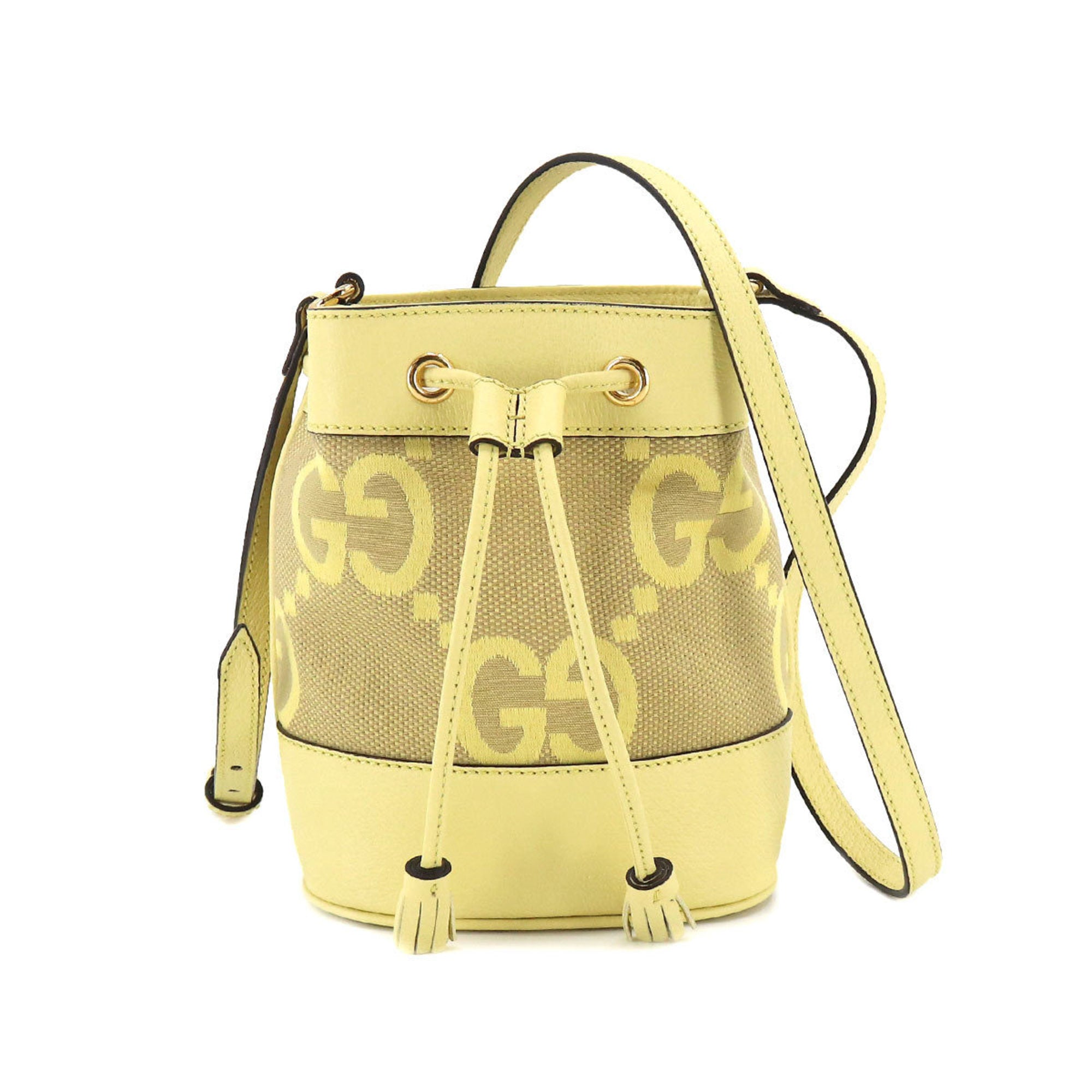 Gucci bucket cheap bag yellow