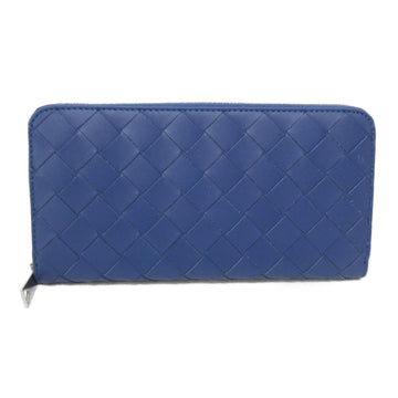 BOTTEGA VENETA Round wallet Blue cruise leather 593217VCPQ4 4102