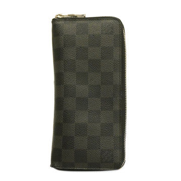 LOUIS VUITTONAuth  Damier Graphite Zippy Wallet Vertical N63095