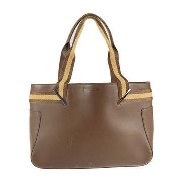 GUCCI tote bag 002.1135.002058 leather canvas brown handbag