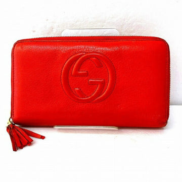 GUCCI Interlocking G 308280 Round Zipper Long Wallet Ladies