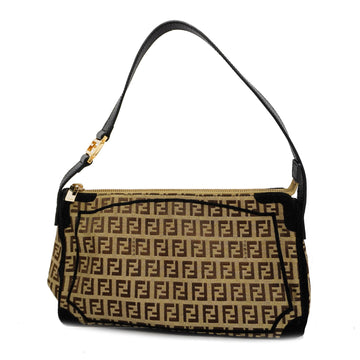 FENDIAuth  Zucchino Handbag Women's Canvas Handbag Black,Brown